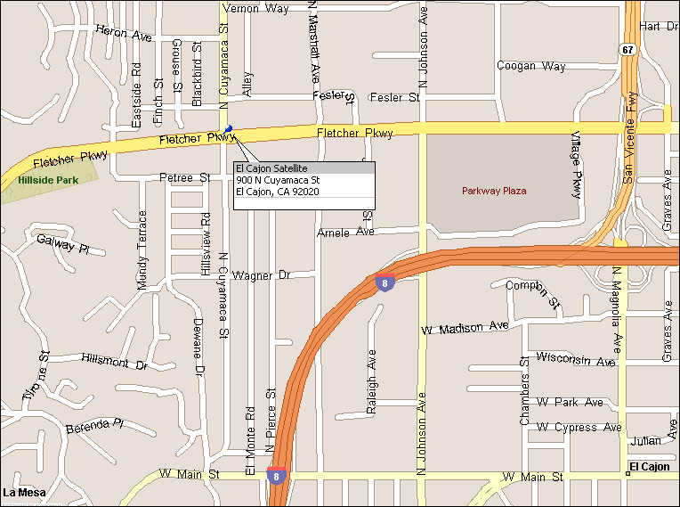 El Cajon Satellite map