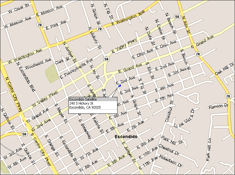 Escondido Satellite map